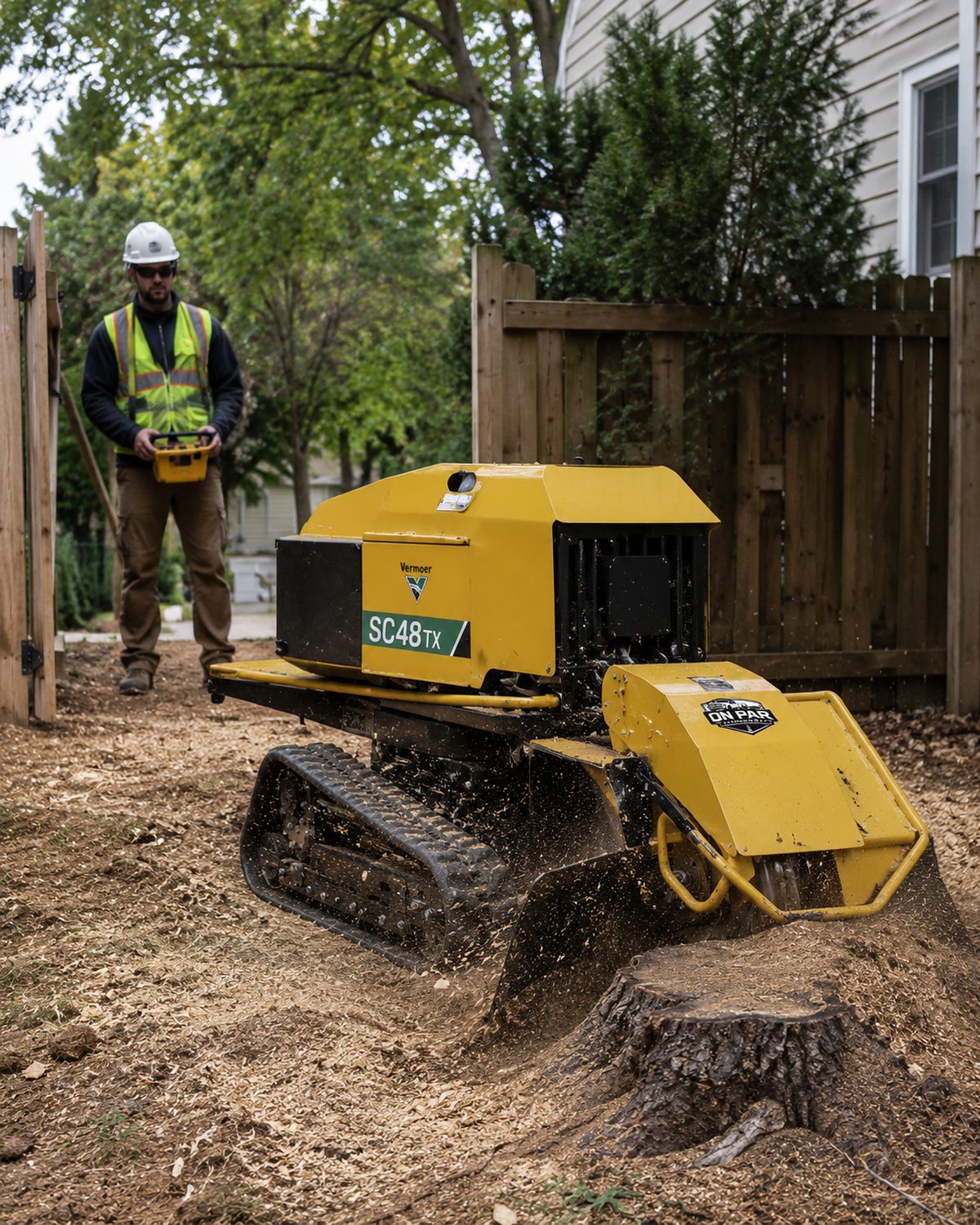 Vermeer SC48TX tracked stump grinder — representative image of the model